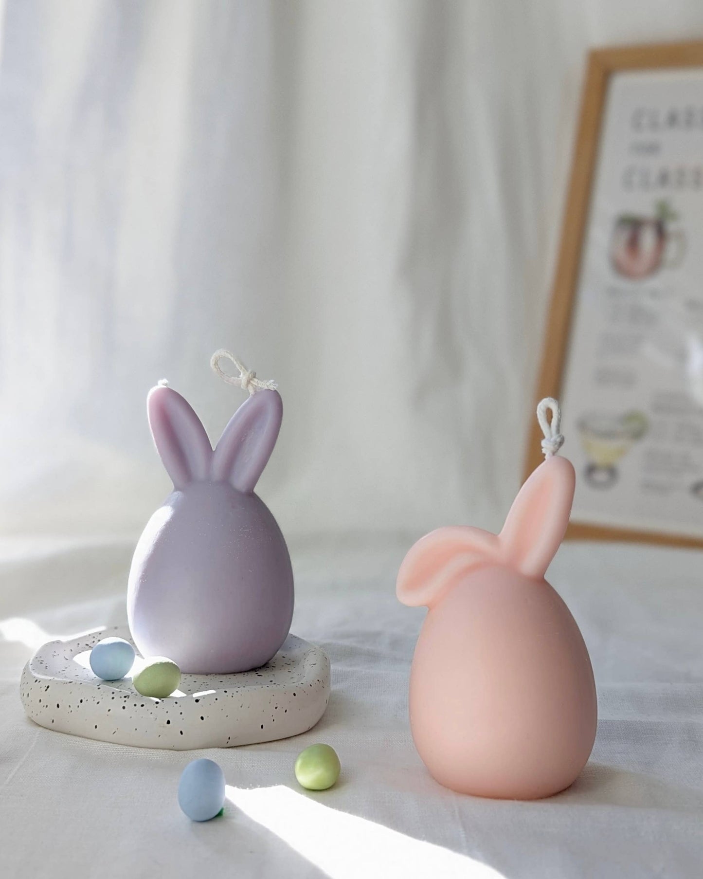 Bunny Soy Candles | Nursery Room Decoration