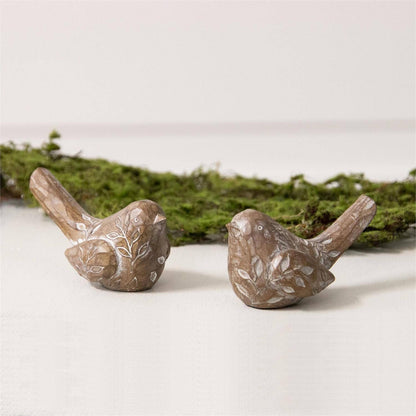 Birds With Embossed Leaf Pattern-each sold separately