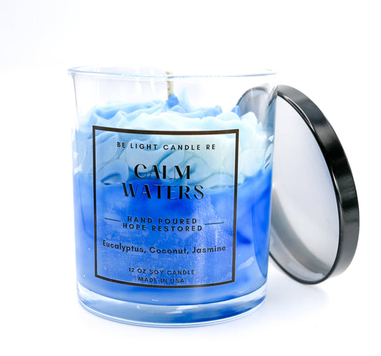 Calm Waters, Scented Soy Candle | Gifts For Friend | Coastal