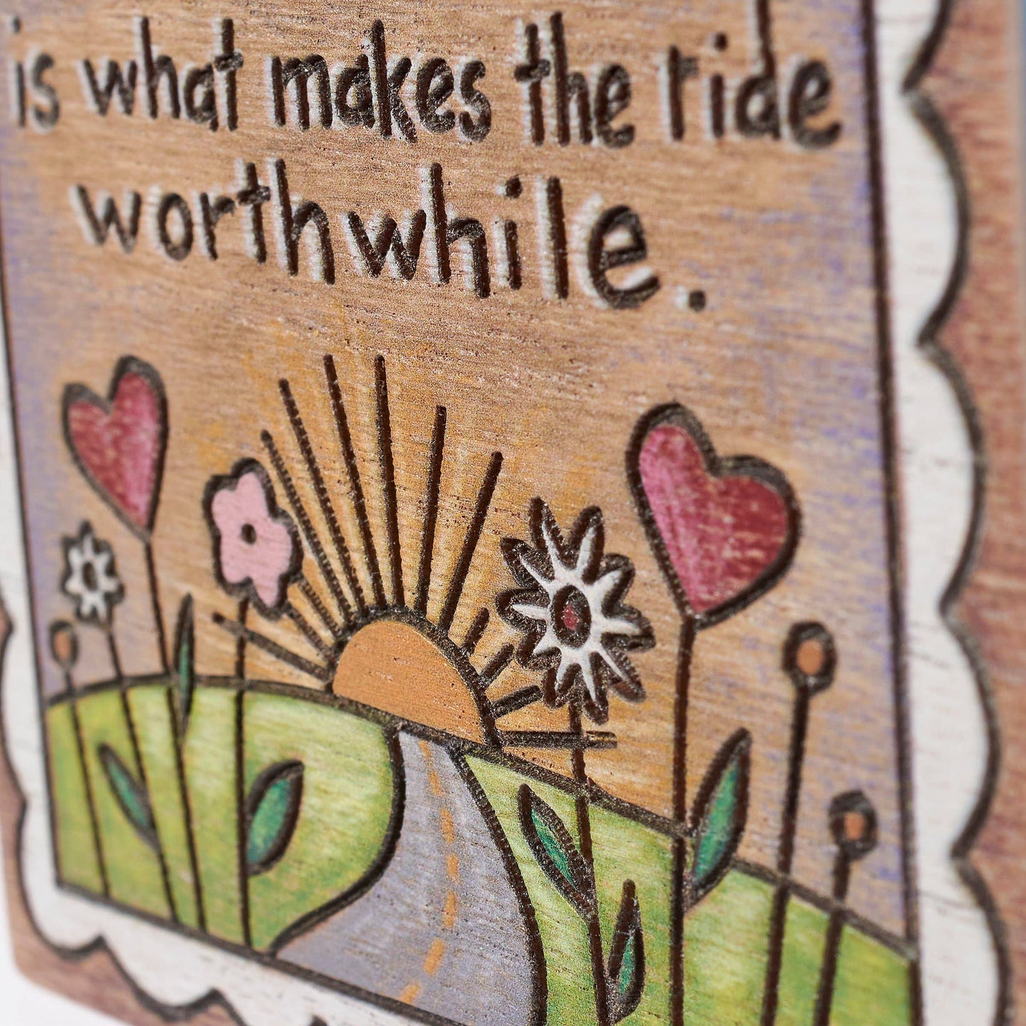 Love Worthwhile Block Sign