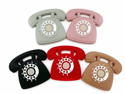Vintage Phone Teether Toy for Teething Babies -Fun Baby Gift