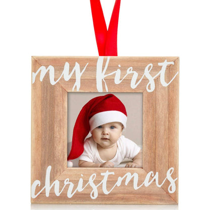 My First Christmas Pic Frame Orn