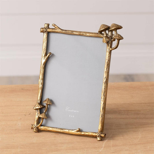 Photo Frame - Gold Mushrooms 4X6