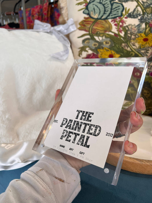 Spring Bouquet Print in Acrylic Frame