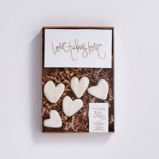 Keepsake Pocket Tokens & Card Set (hearts)