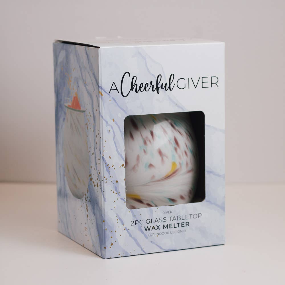 A Cheerful Giver - River Glass Wax Melter - Tabletop