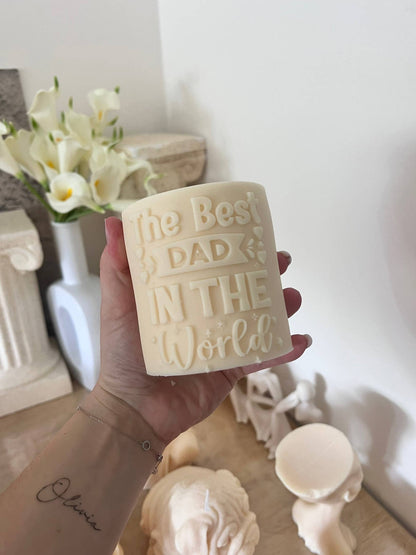 Best Dad Candle 3.5x3.5x3.5in - Pillar