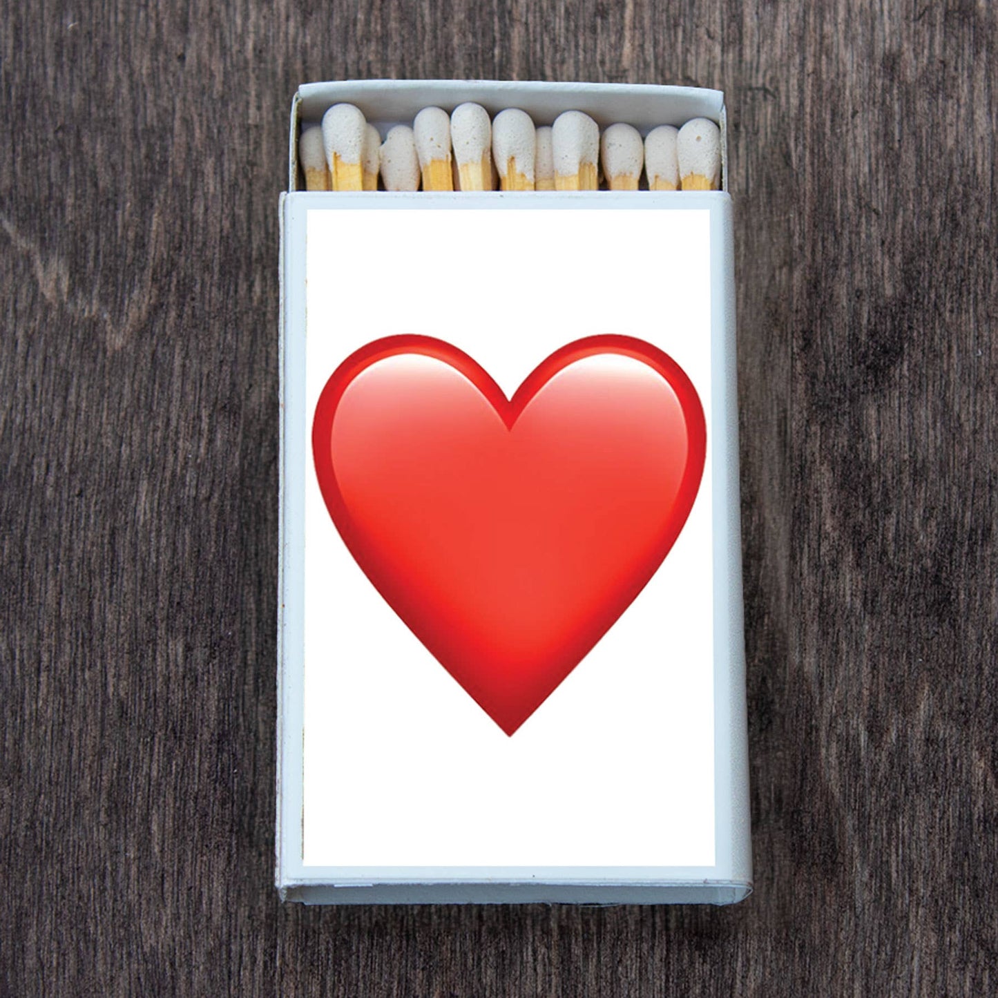 Emoji Heart Matchbox • Decorative Matches • Candle Acc