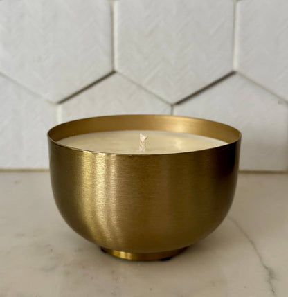 Brushed Gold Bowl - 14 Ounces