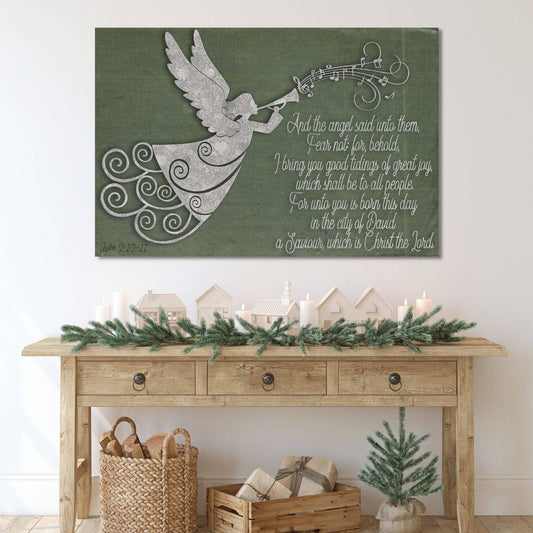 The Story of Christmas Luke 2 Scripture Christian Canvas