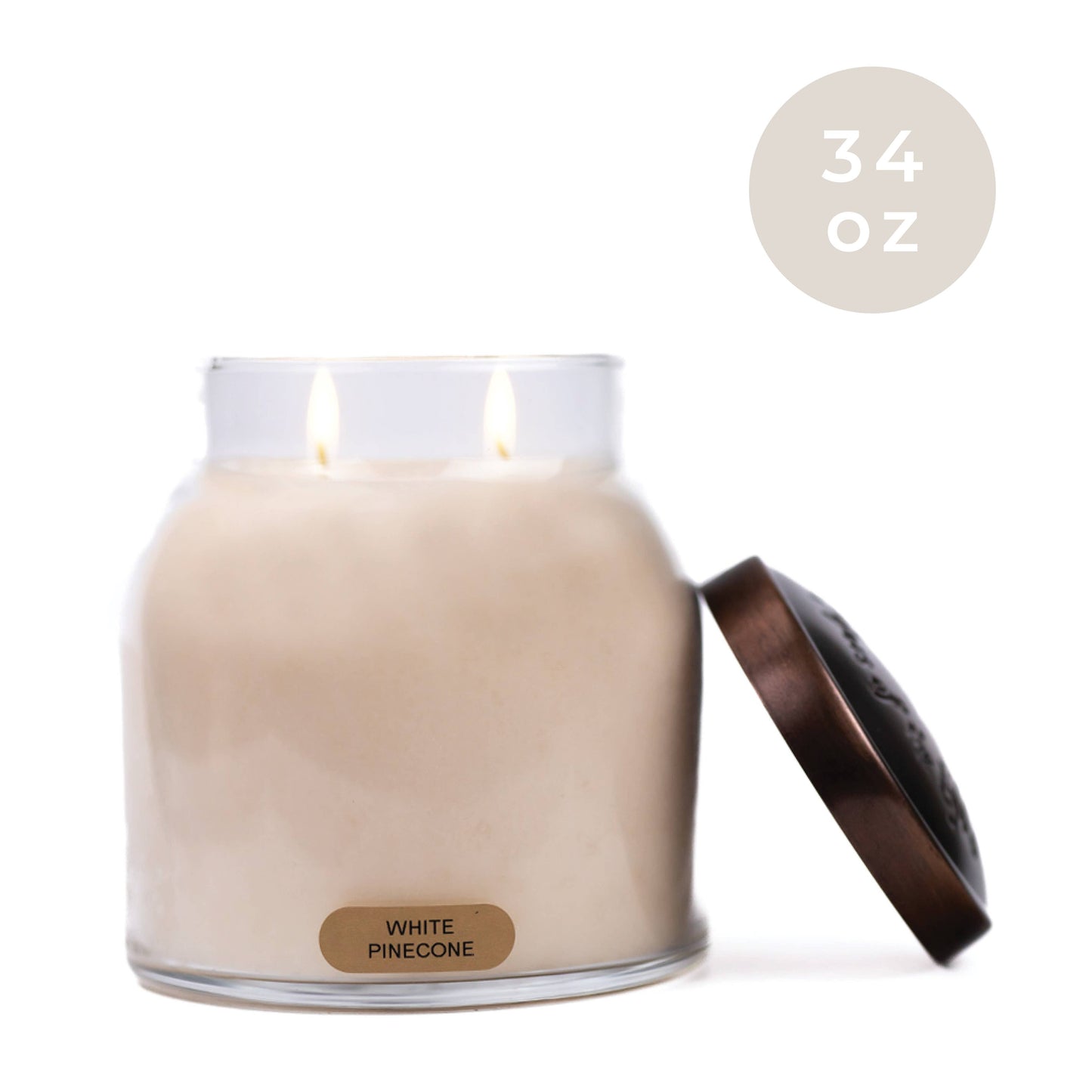 A Cheerful Giver - KOTL Papa Candle (34oz.) - White Pinecone