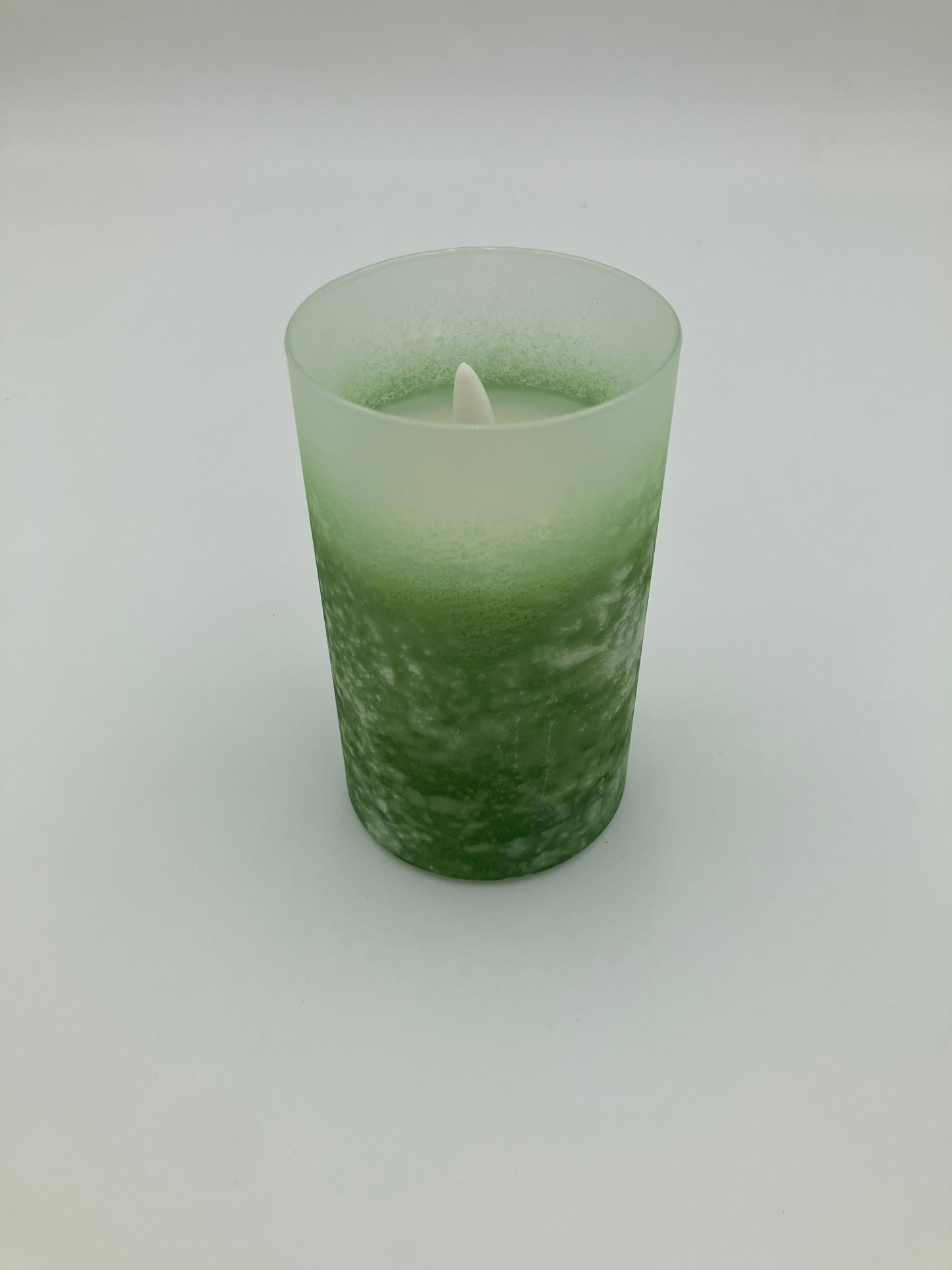 4" Frosted 3d candle