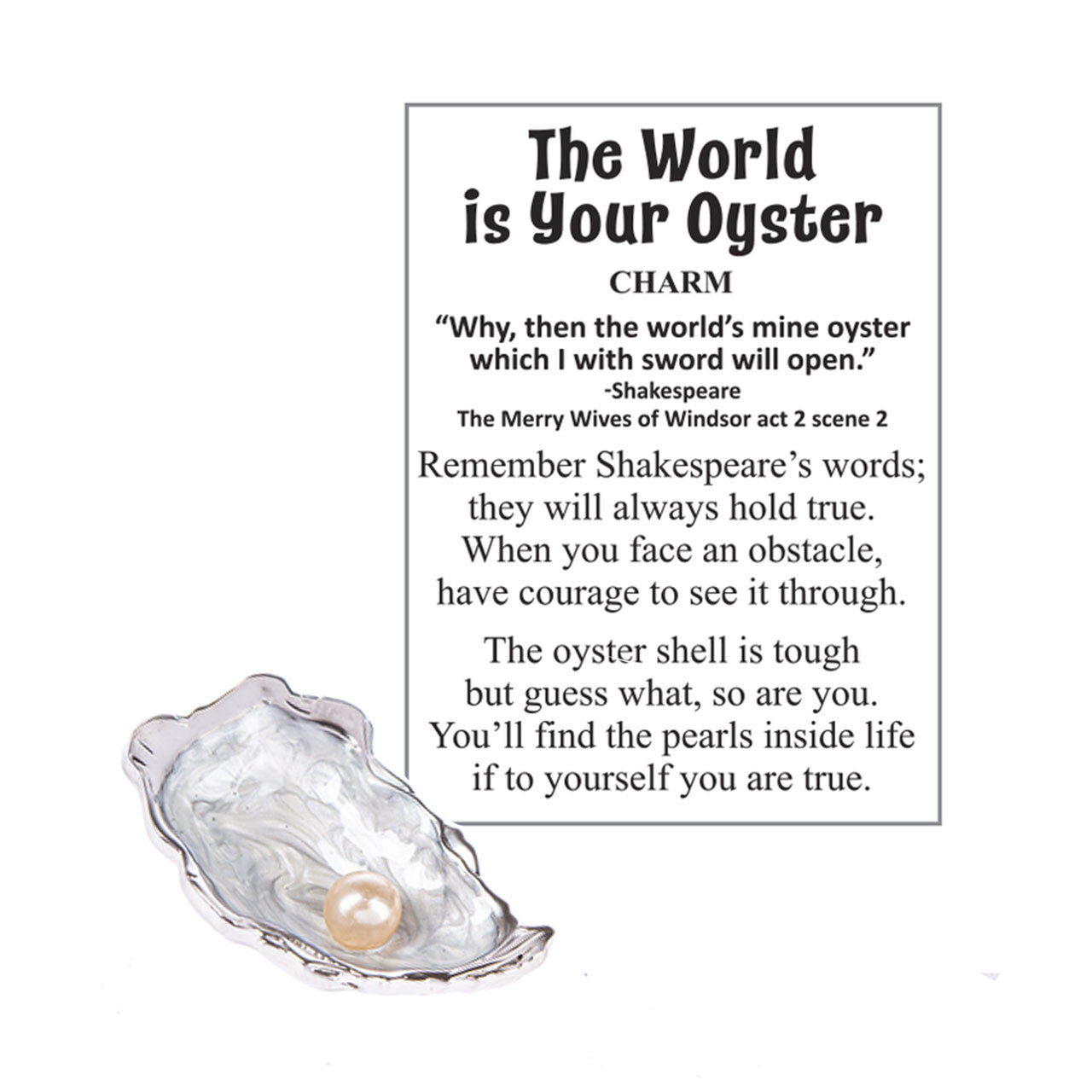 The World is Your Oyster Charm