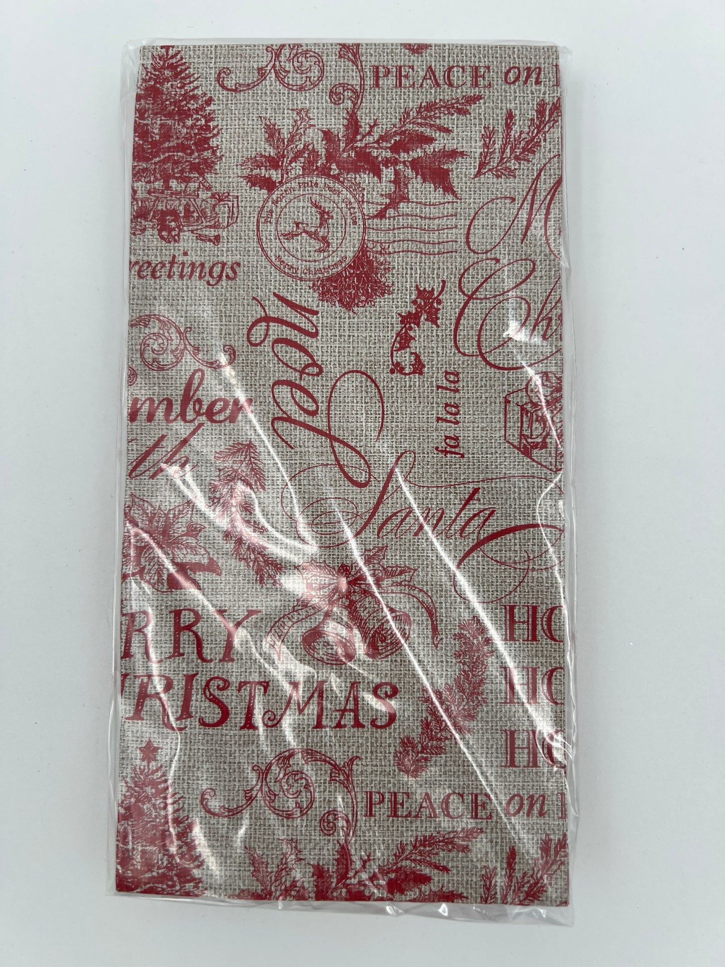 Christmas Toile Guest Napkin Pack of 48