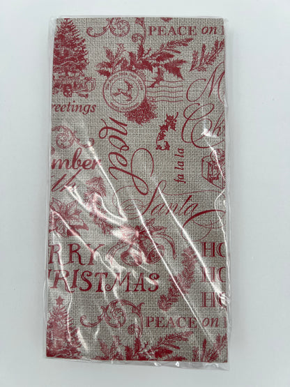 Christmas Toile Guest Napkin Pack of 48