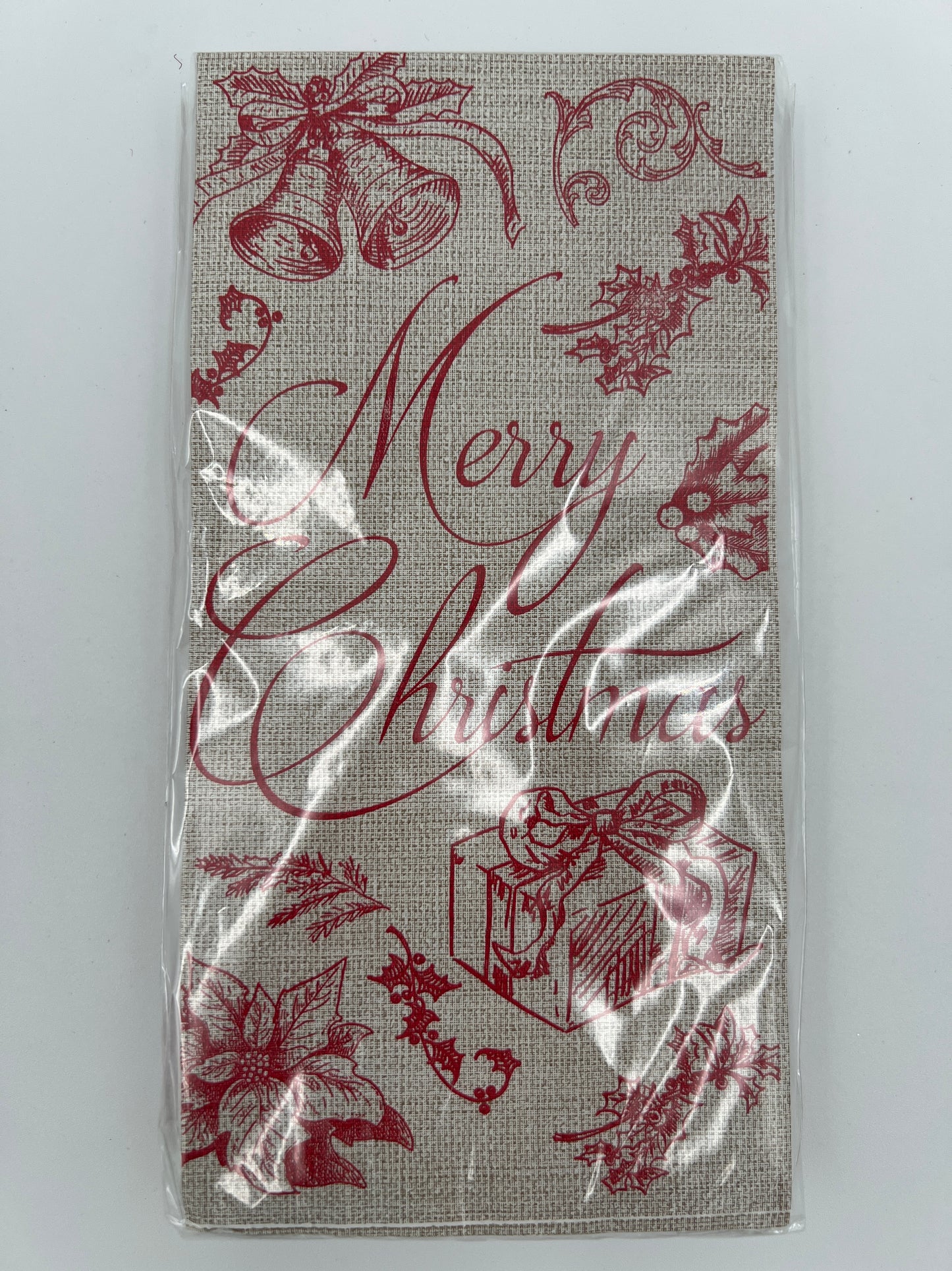 Christmas Toile Guest Napkin Pack of 48