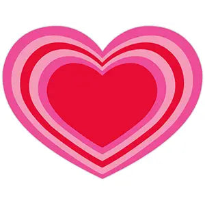 Posh Placemats - Hot Pink and Red Hearts