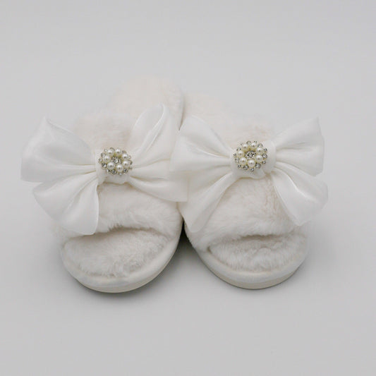 Slippers-White Crystal