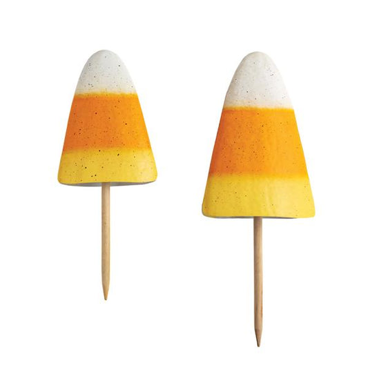 Metal Candy Corn Yard Stakes