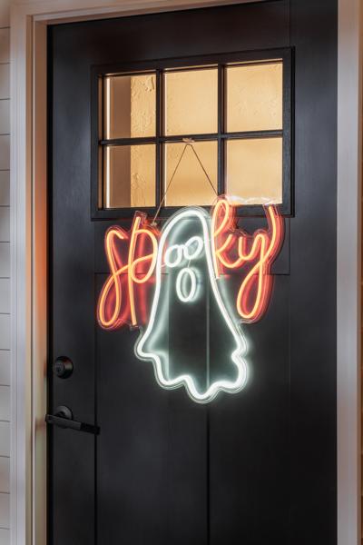 Neon Ghost Door Hanger