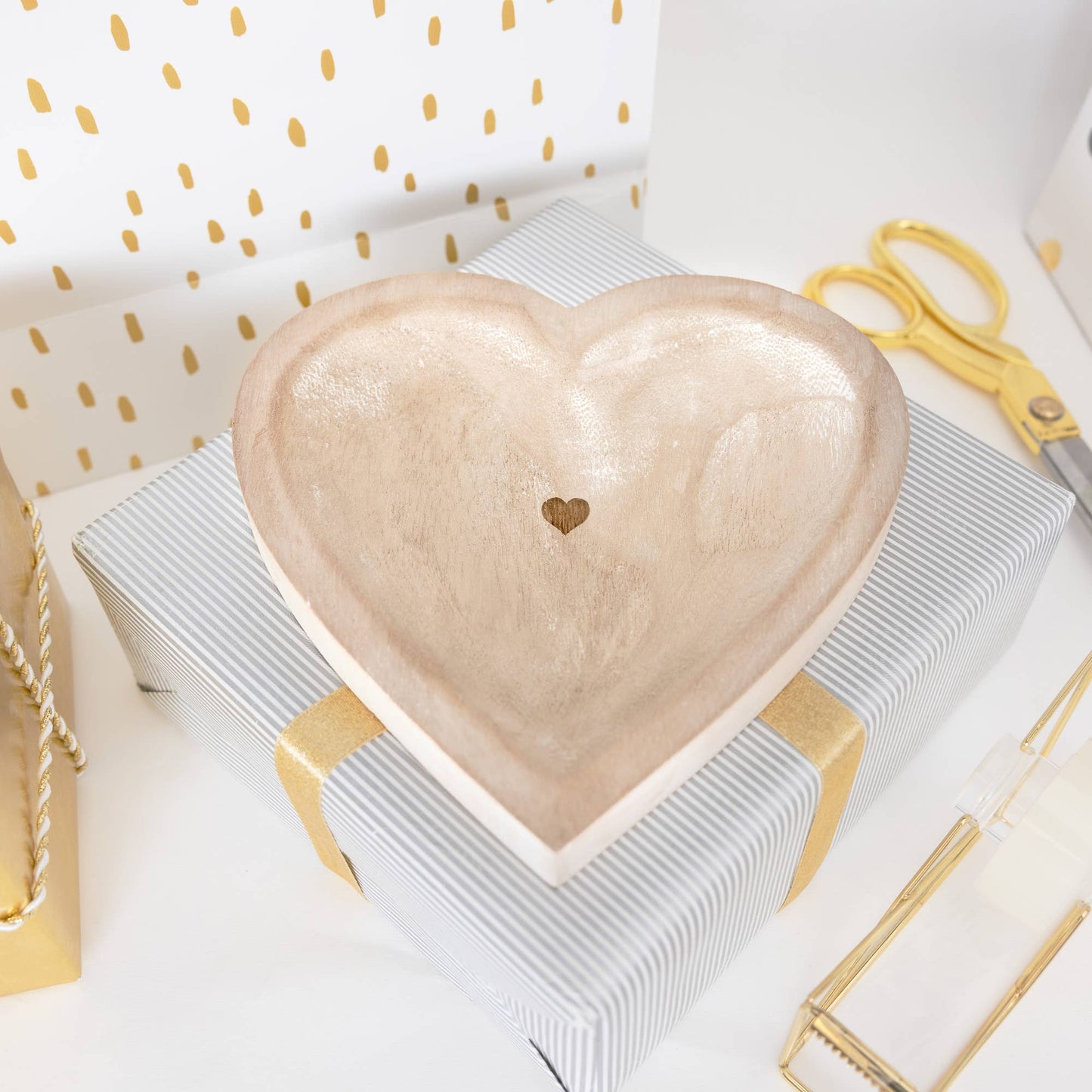 Heart - 7" Wood Dish