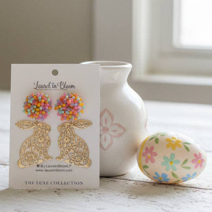 Brooklyn Beaded Bunny Dangle Earrings
