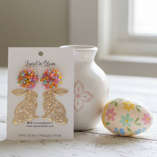 Brooklyn Beaded Bunny Dangle Earrings