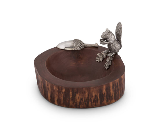 Standing Squirrel Nut Bowl & Scoop (2 pc set)