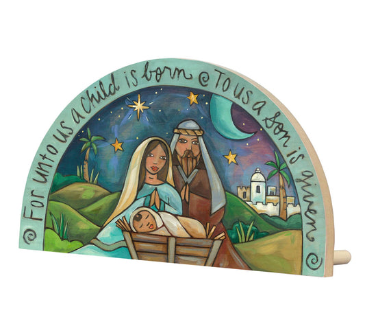 Escultura de madera del Nacimiento "La Sagrada Familia"