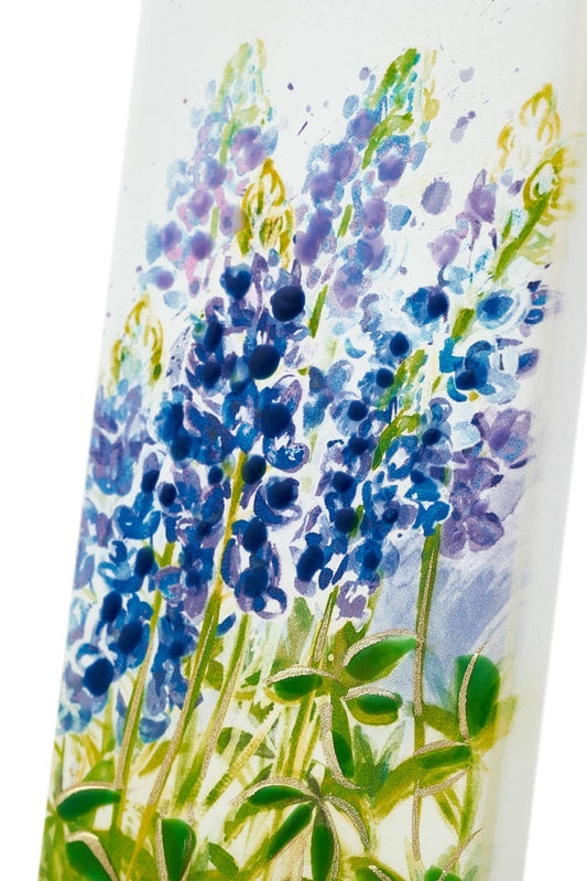 Flat Handmade Candle-Bluebonnet