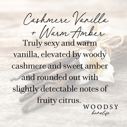 Cashmere Van & Amber Brass 14oz Candle