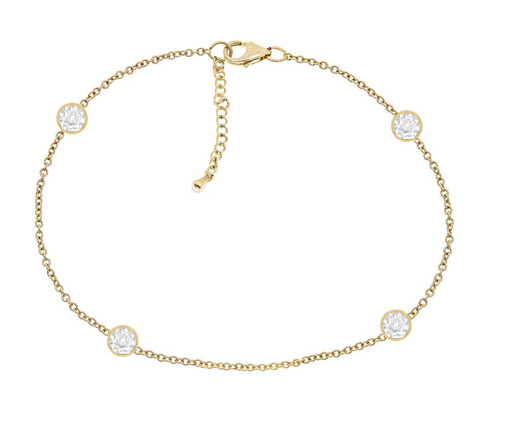 14K Gold-Plated Anklet Bracelet
