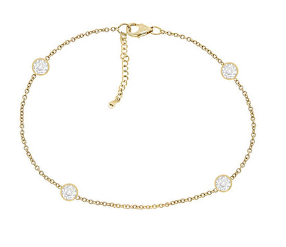 14K Gold-Plated Anklet Bracelet