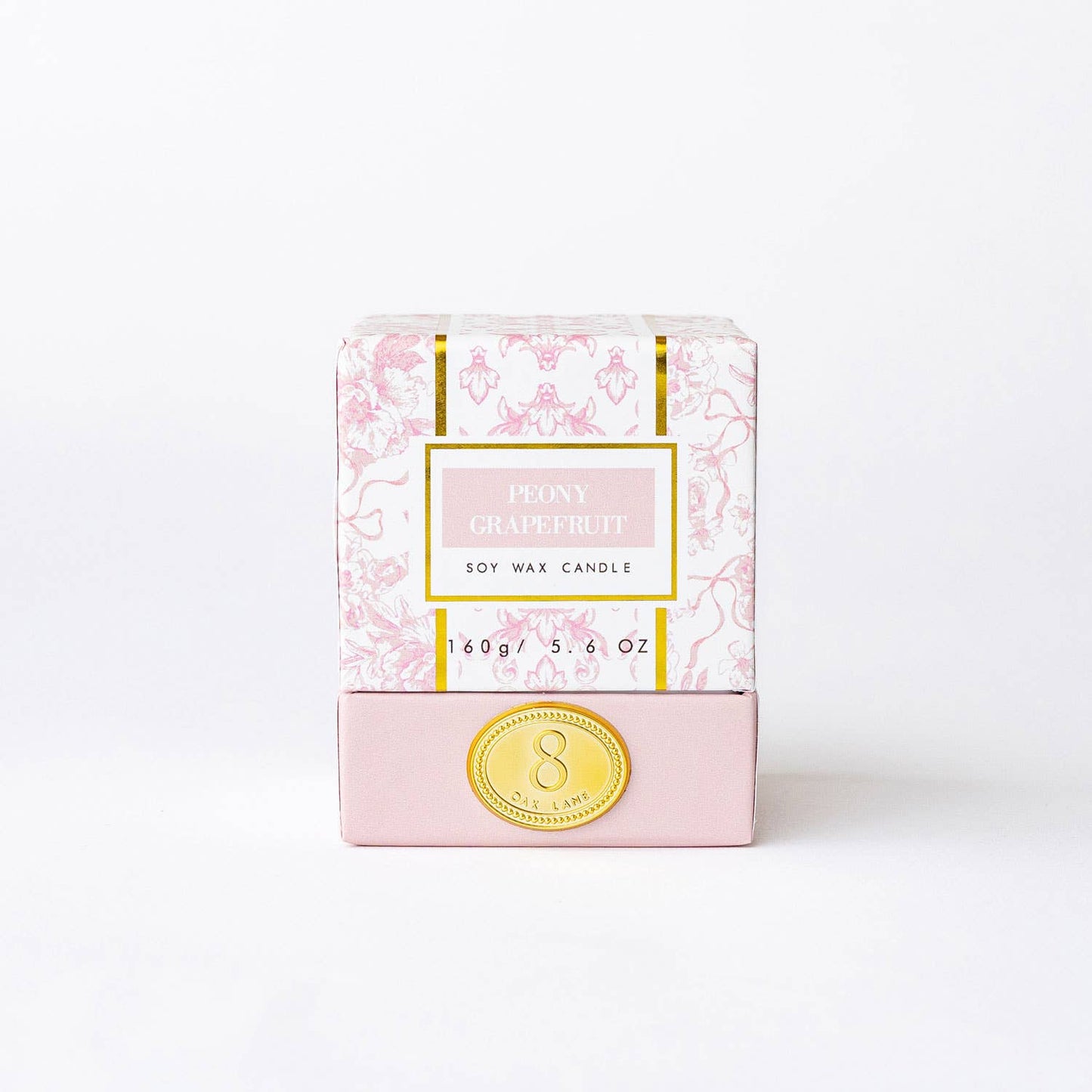 8 Oak Lane - Peony Grapefruit 5.6oz Soy Wax Candle