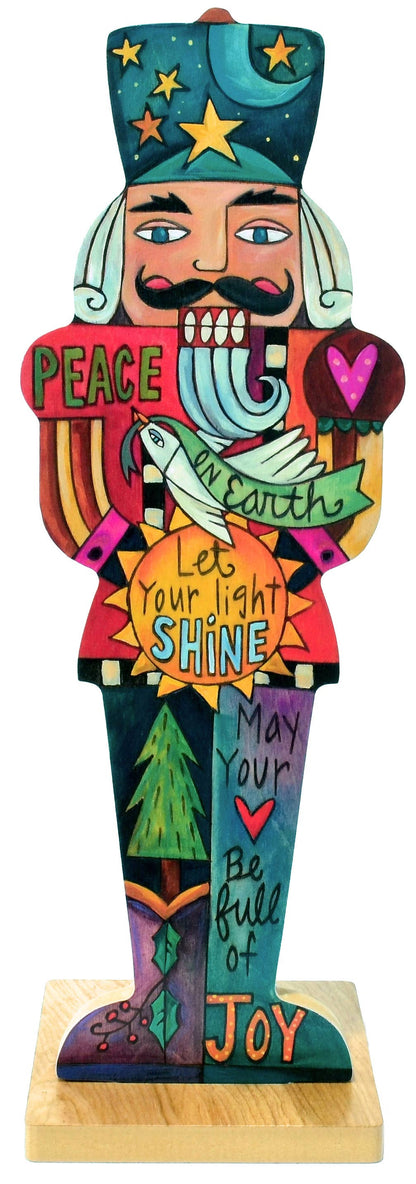 Escultura de madera de Cascanueces "El regalo de Clara"