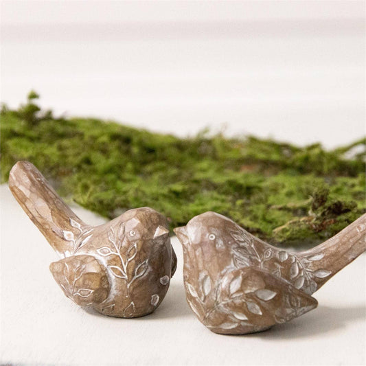 Birds With Embossed Leaf Pattern-each sold separately
