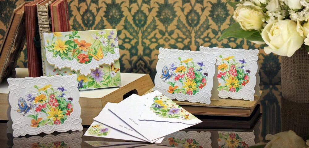 Spring Meadow Boxed Portfolio Note Cards