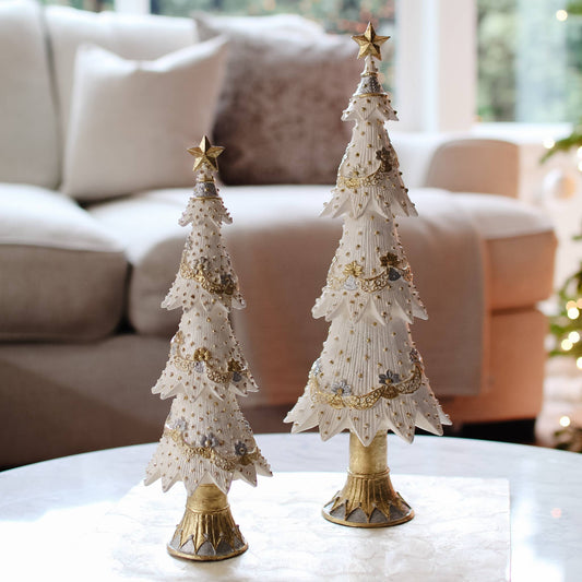 Dekorasyon Gifts  Decor - Floral Swirly Garland Neo Tree (Ivory)