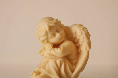 Cherub Baby Candle 4x4in - Angels