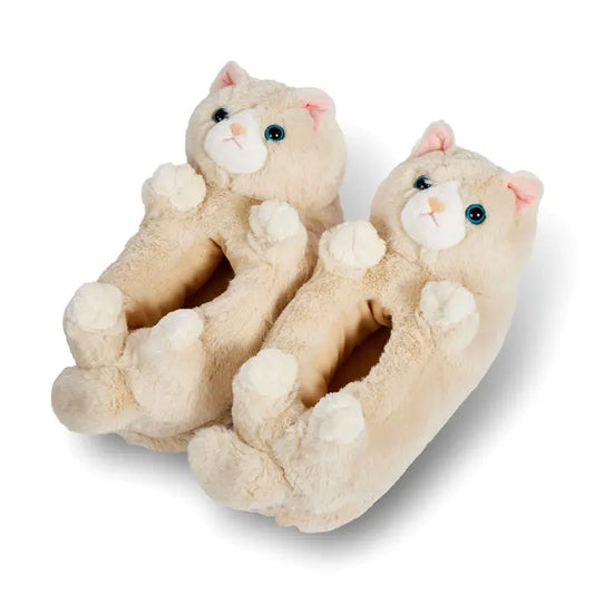 Kitty Funny Animal Plush Slippers