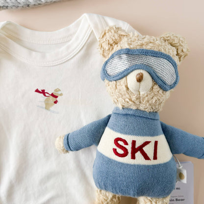 Benjamin Bear Ski Plushie | Baby Kids Toy Animal Fall Winter