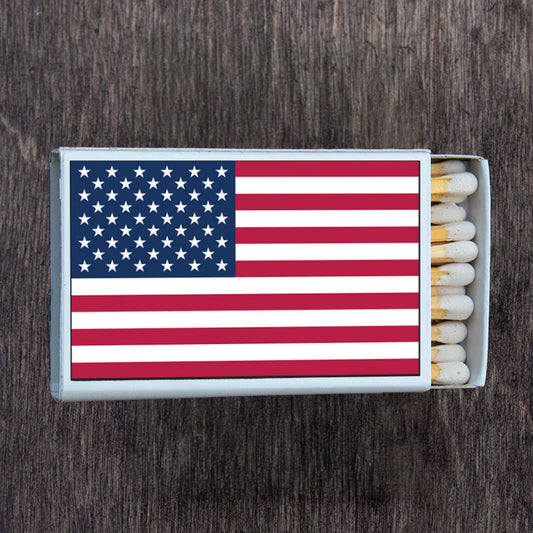 Flag American USA Matchbox • Decorative Matches
