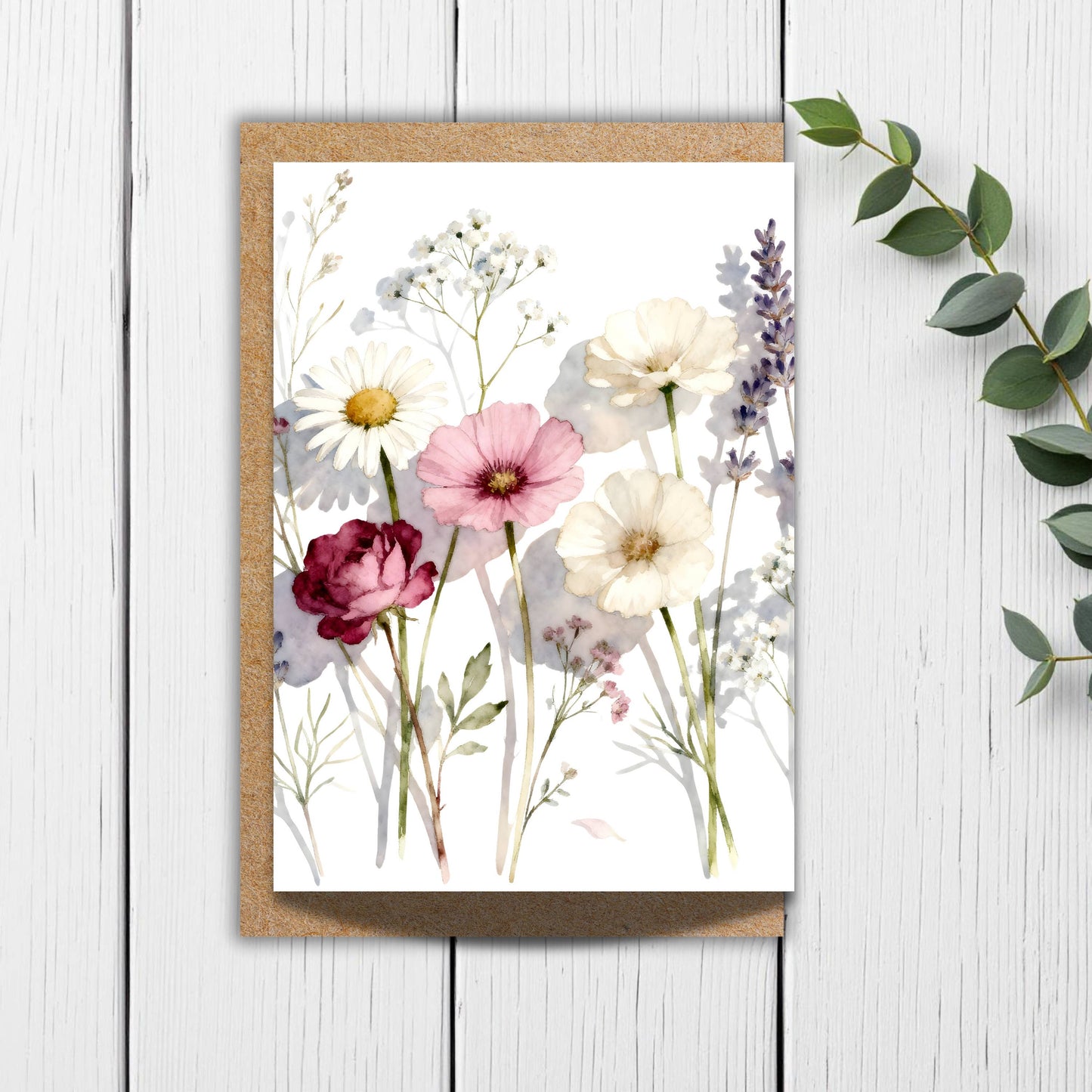 Fresh Picked Wildflowers Greeting Card