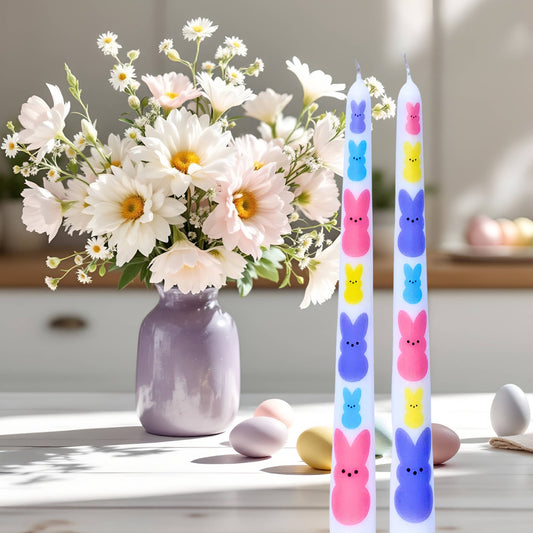 Easter Taper Candles for Spring Tablescapes and Gifts