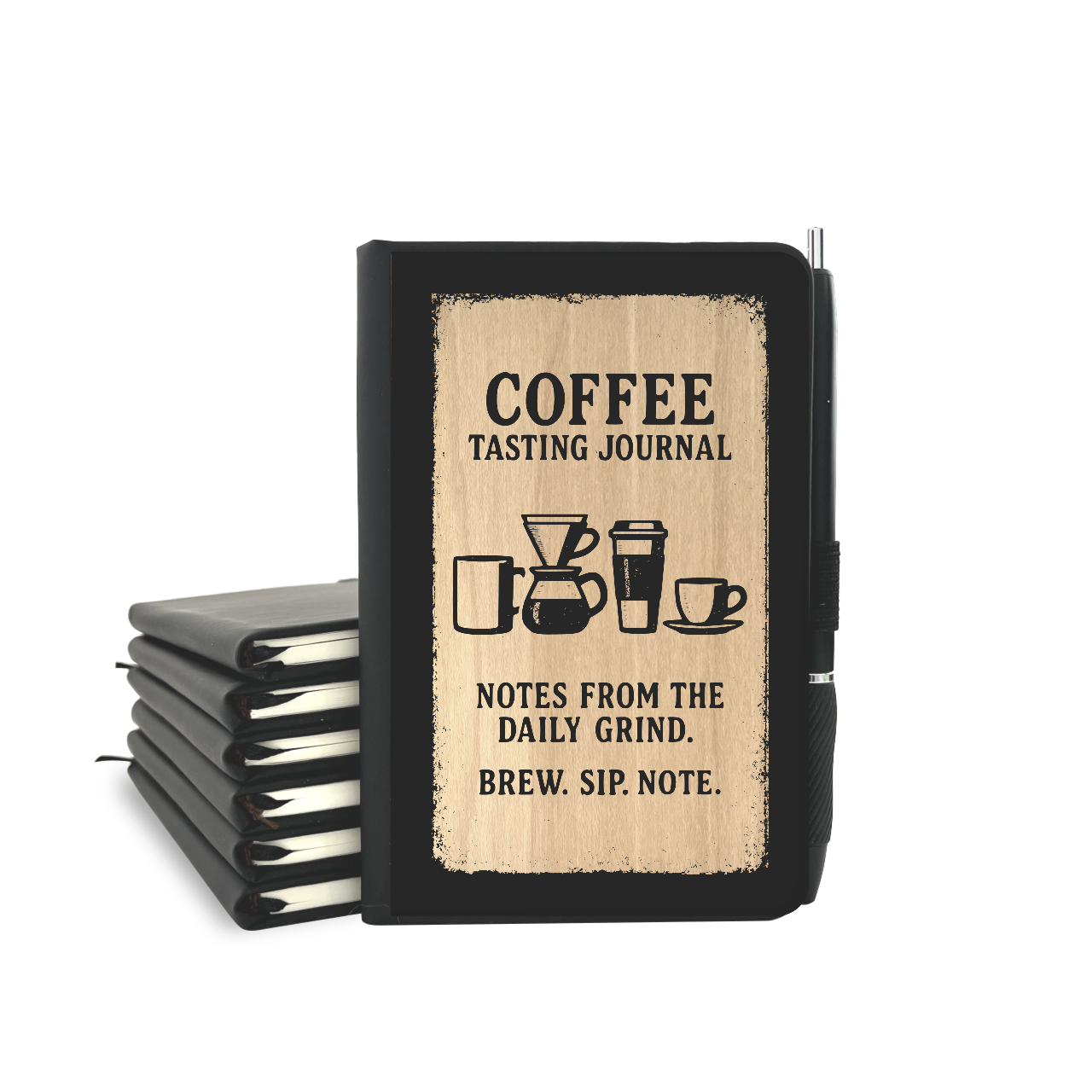 Coffee Tasting Journal - Wood Cover