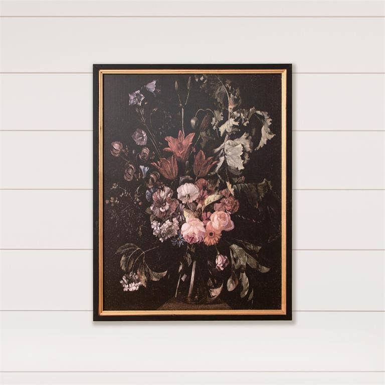 Framed Print - Floral Academia Still Life