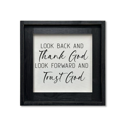 Jarmz Designs - FRAMED CANVAS THANK GOD TRUST GOD