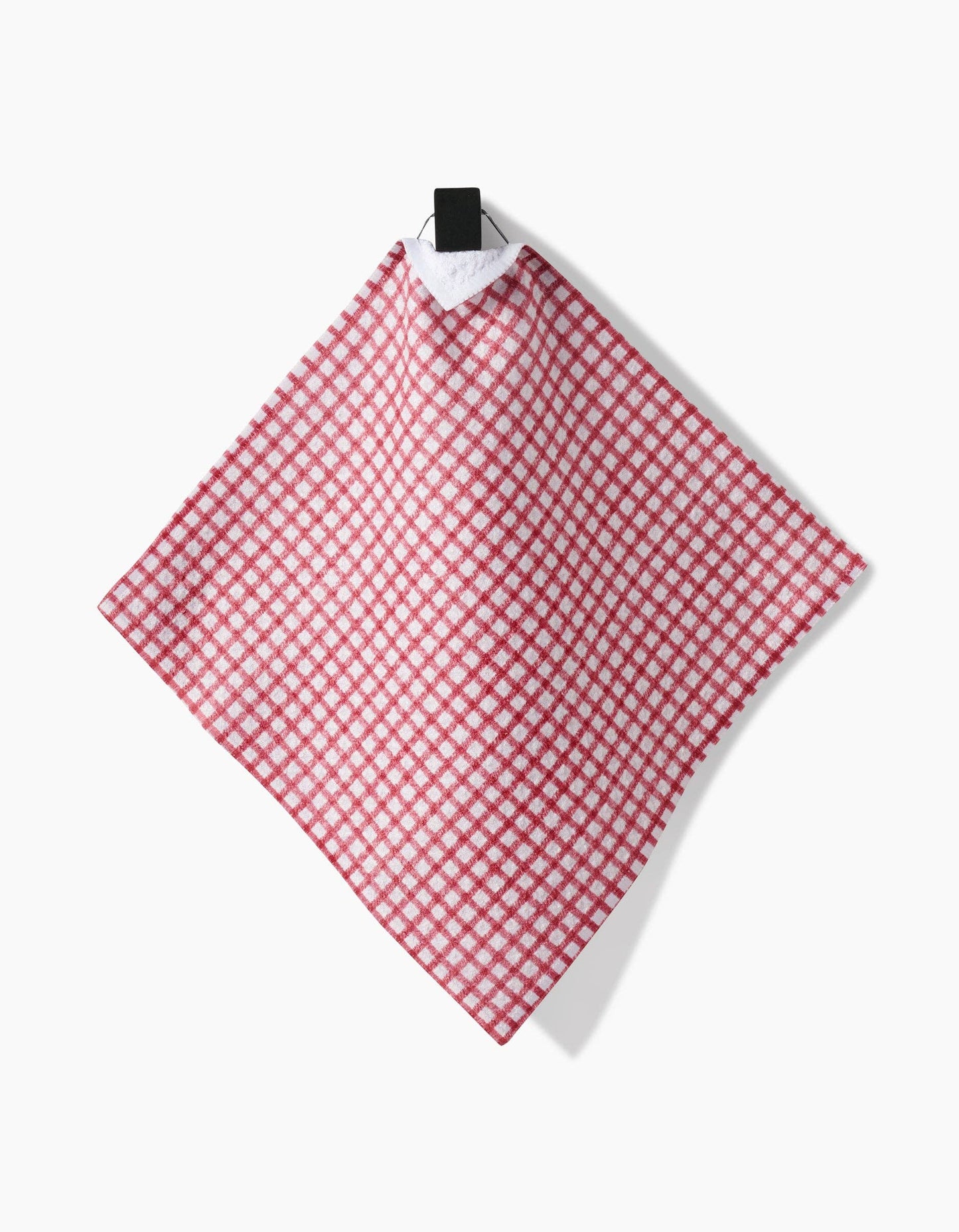 Geometry - Fireside Plaid Red Dishcloth Set