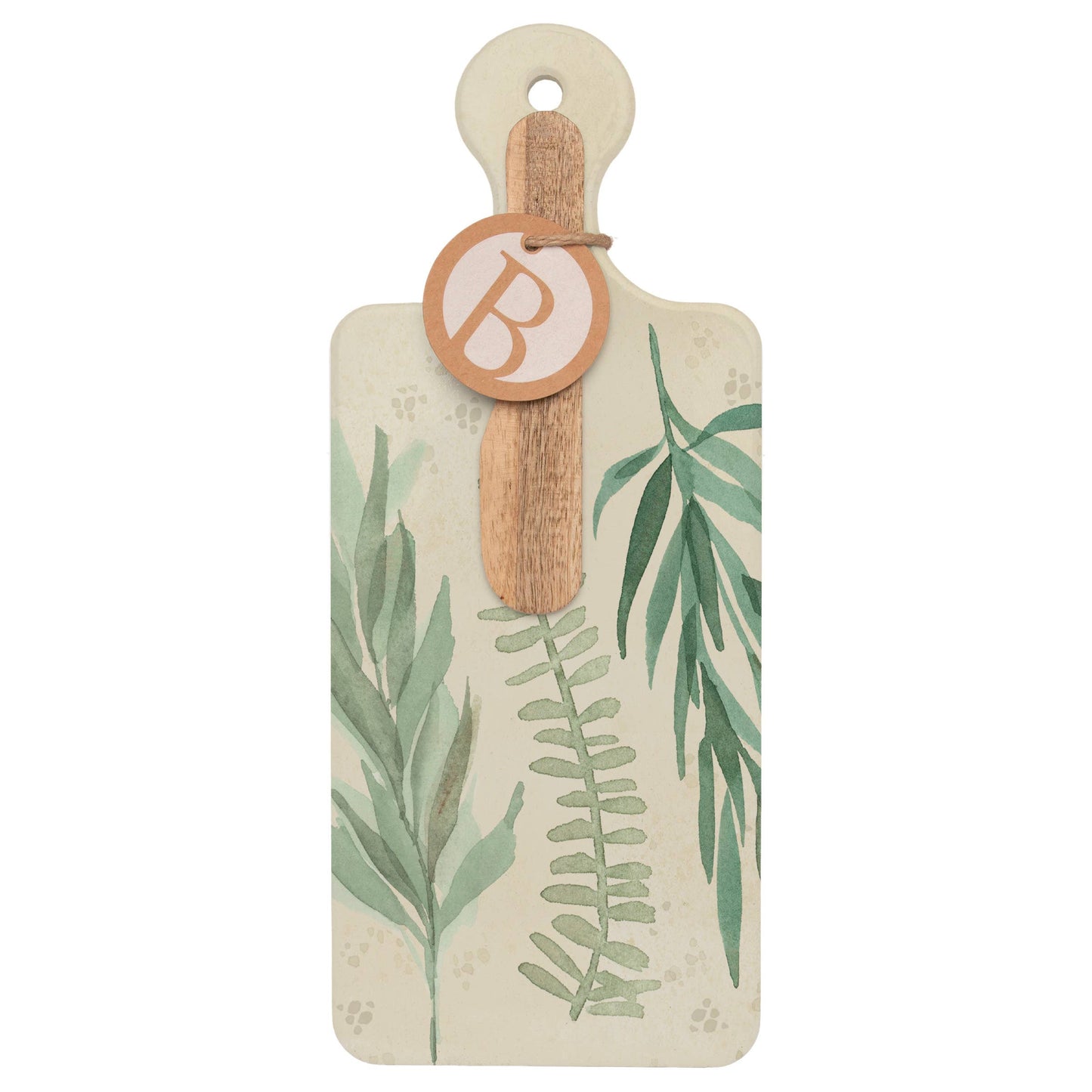 Leaf & Stem CUTErie Cheese Board & Wood Spreader Set