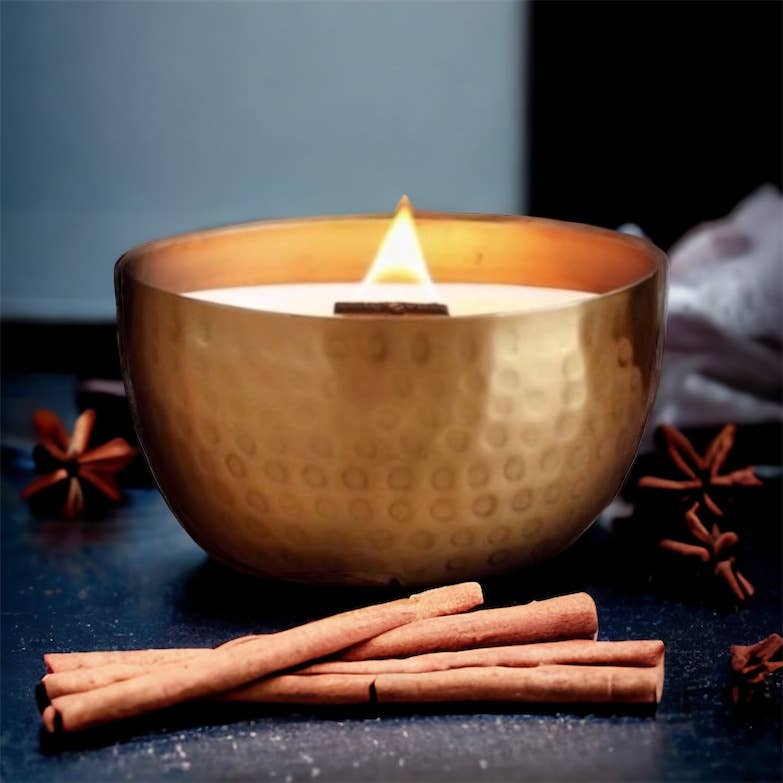 Candle Brass 14oz Astd